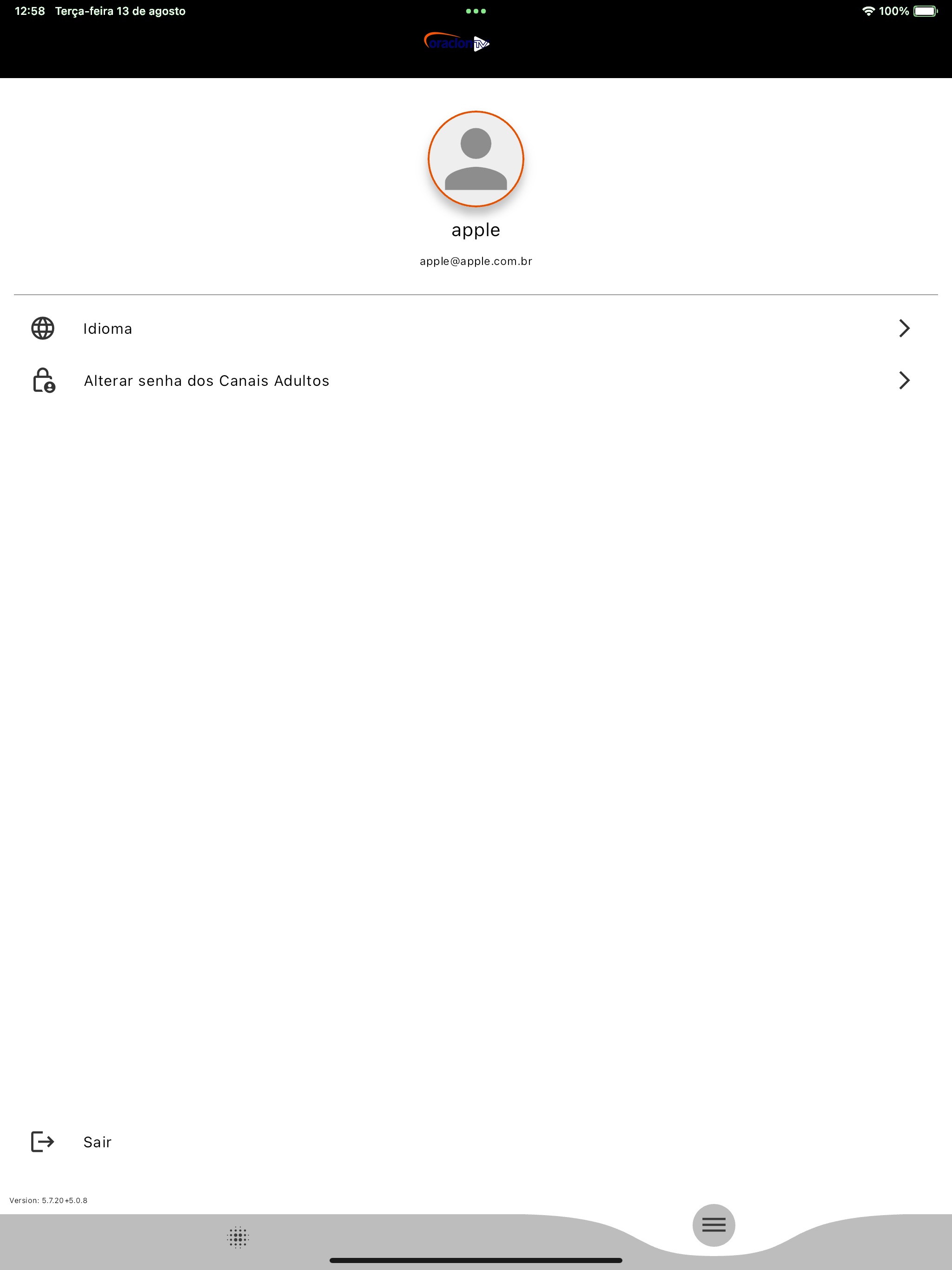 iPad screenshot
