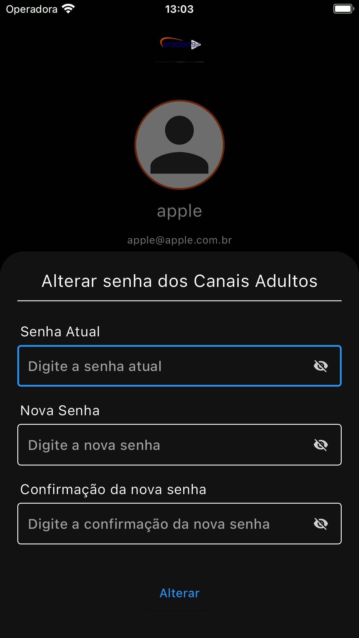 iPhone screenshot