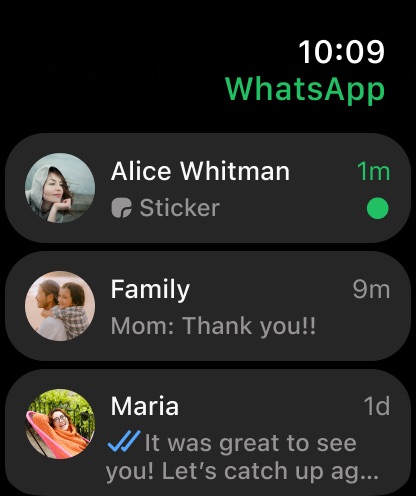 Apple Watch screenshot