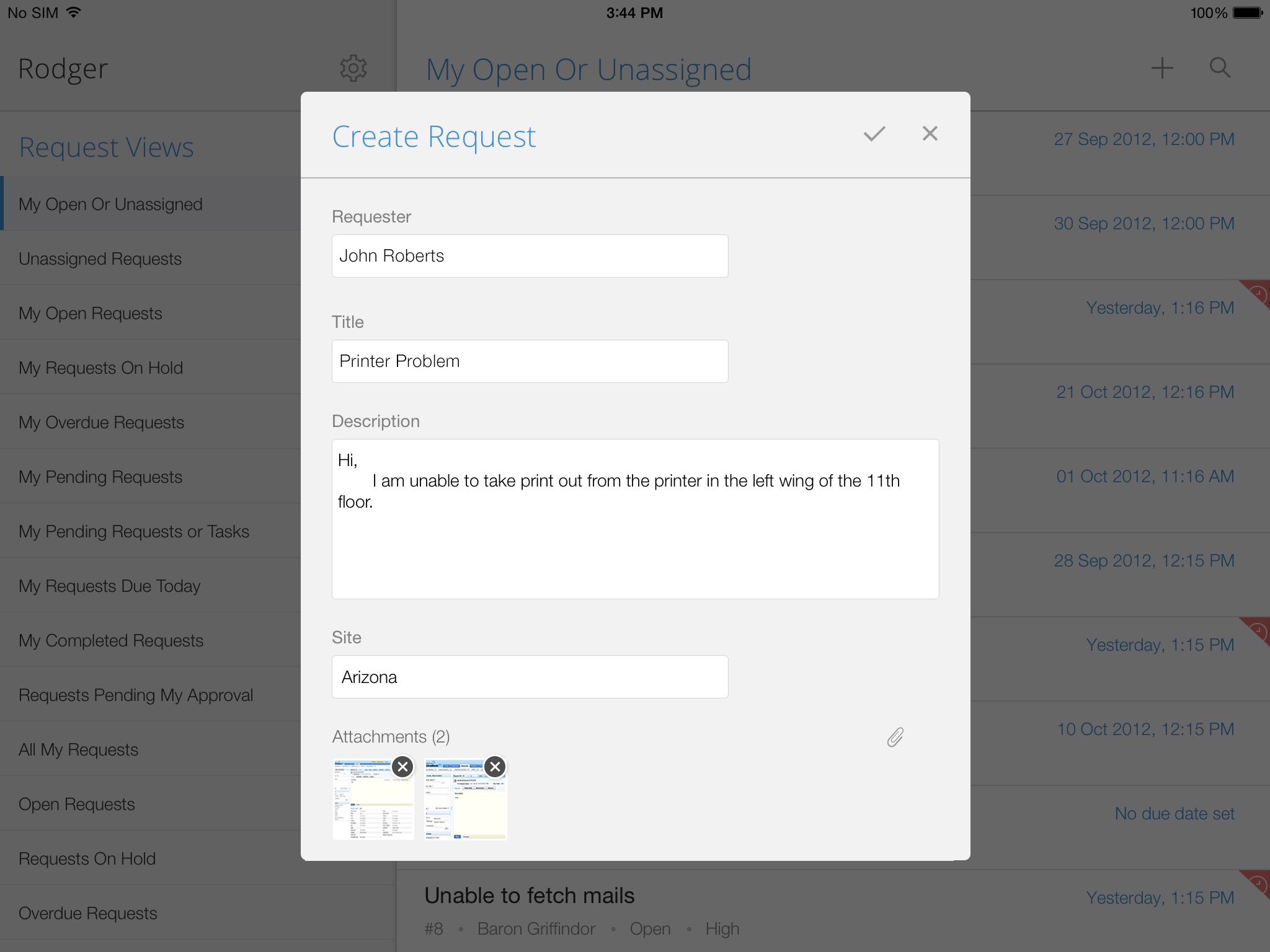 iPad screenshot